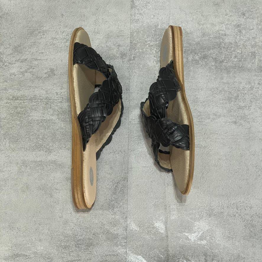 JOURNEE SIGNATURE Black Bryson Slip-On Sandals SZ 9