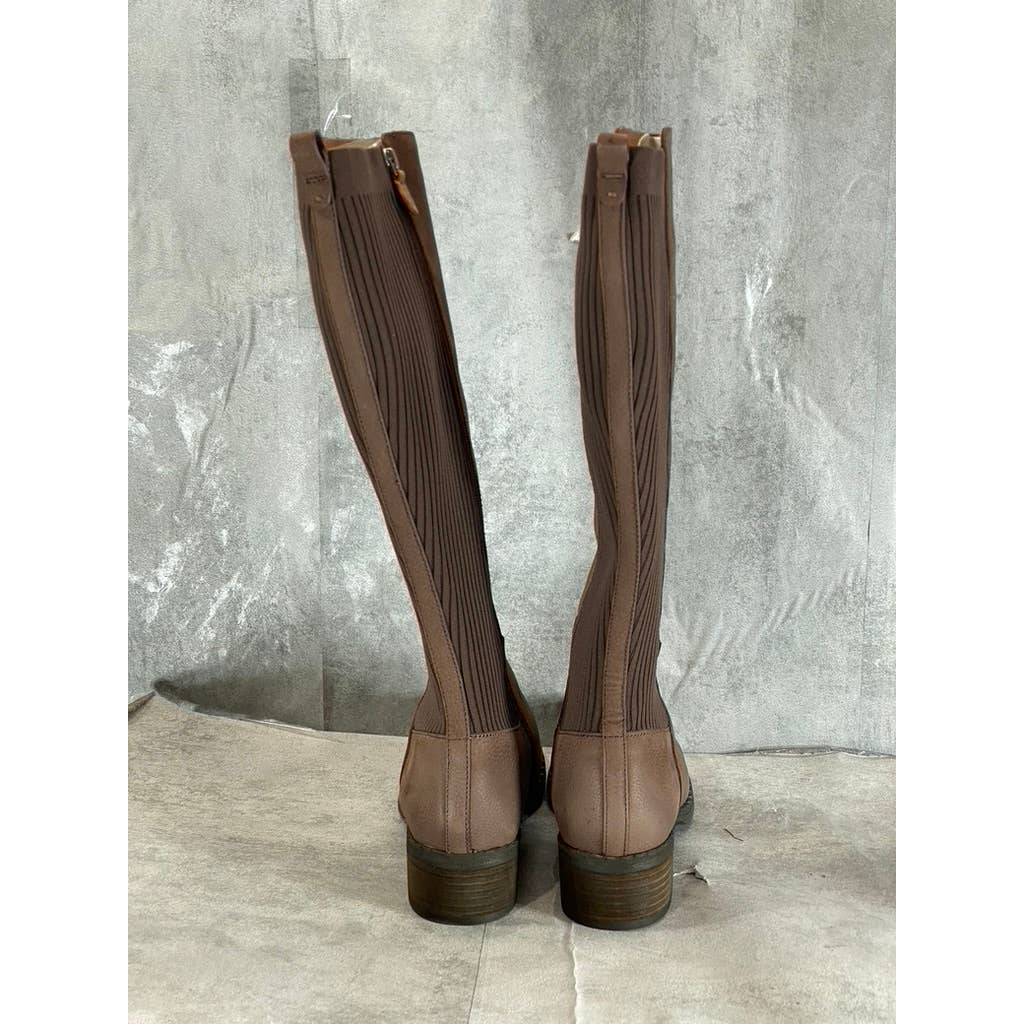 GENTLE SOULS By Kenneth Cole Women's Espresso Best Chelsea Zip-Up Tall Boot SZ11