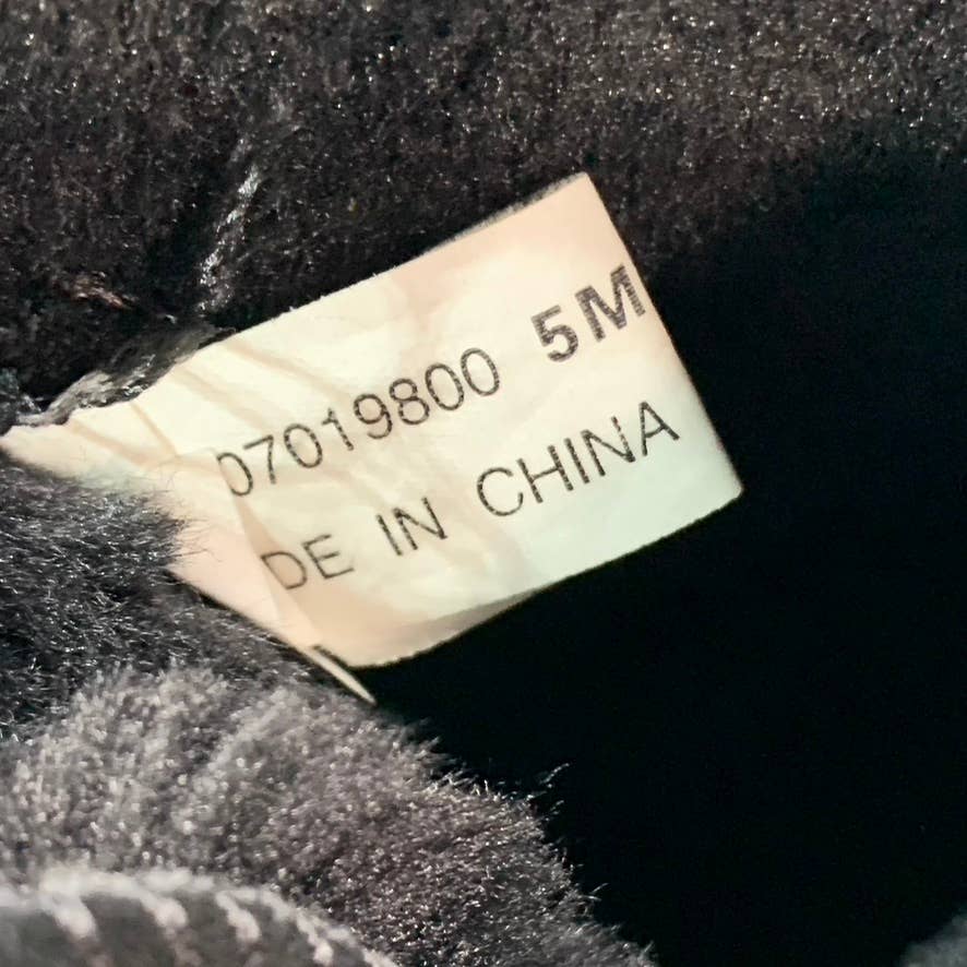 STYLE & CO Women's Black Teenyy Cold-Weather Faux-Fur Spilt-Shaft Boots SZ 5