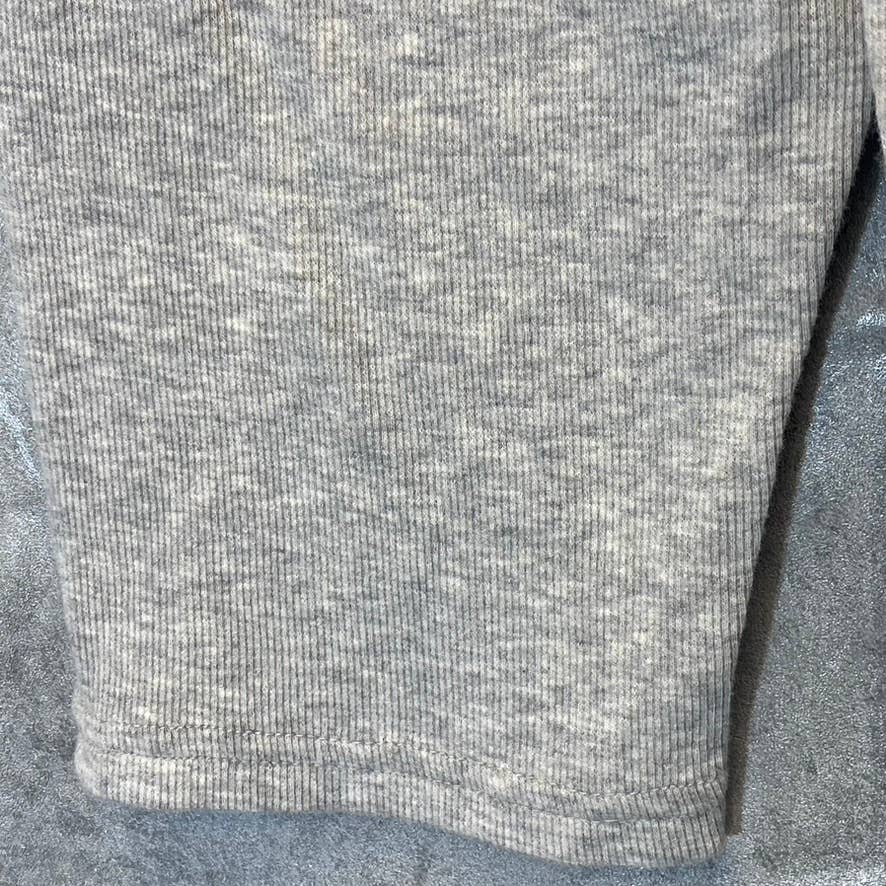 ABOUND Women's Grey Light Heather Ribbed High-Waist Longline Pull-On Bike Shorts SZ XS