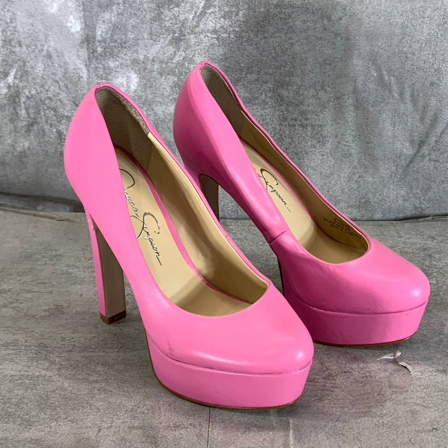 JESSICA SIMPSON Women's Bubble Pink Nellah Platform StIletto Pumps SZ 5.5