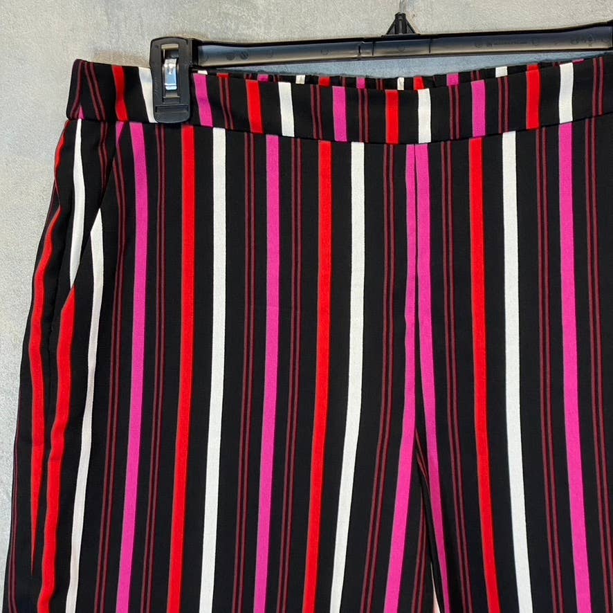 HALOGEN Women's Multicolor Striped Barbara Pull-On Shorts SZ L