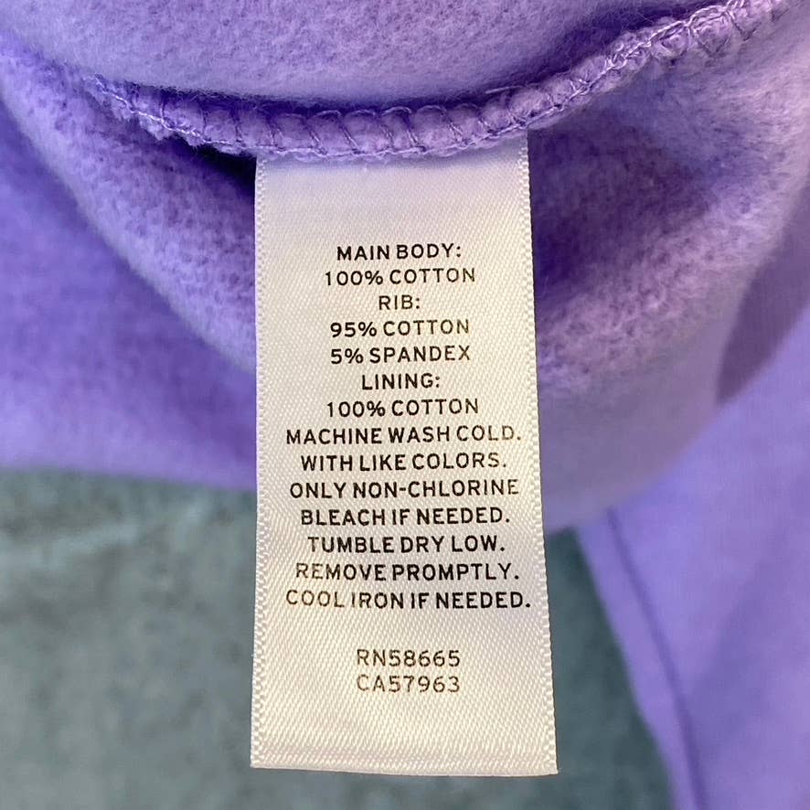 BP. Women's Purple Wildcats Cutoff Graphic Long Sleeve Pullover Hoodie SZ M