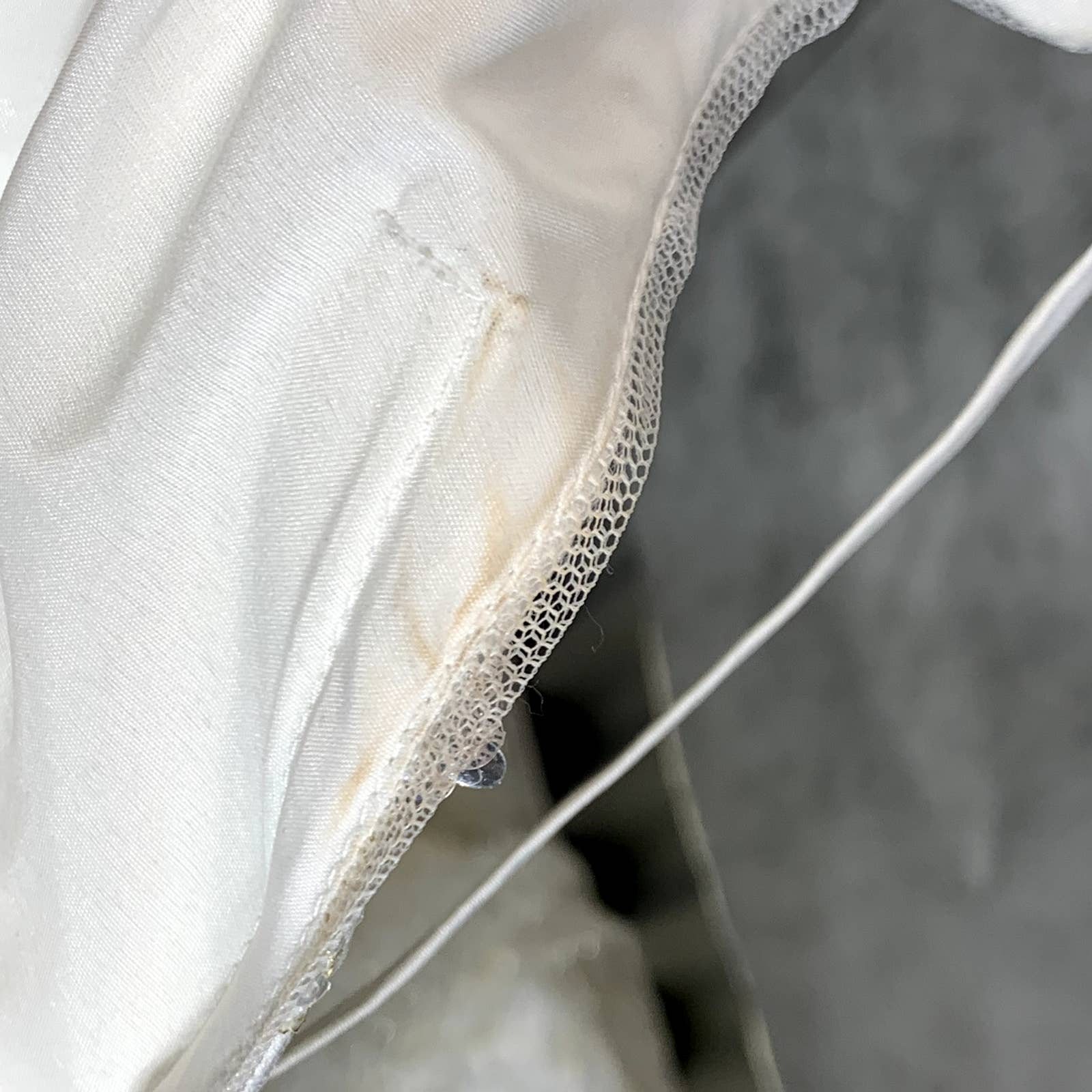 AIDAN By AIDAN MATTOX Women's Ivory Embroidered V-Neck Spaghetti Strap Ball Gown