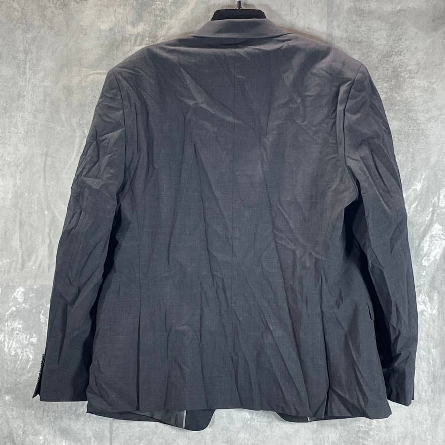 BAR III Men's Charcoal Two-Button Slim-Fit Wool Suit Jacket SZ 46R