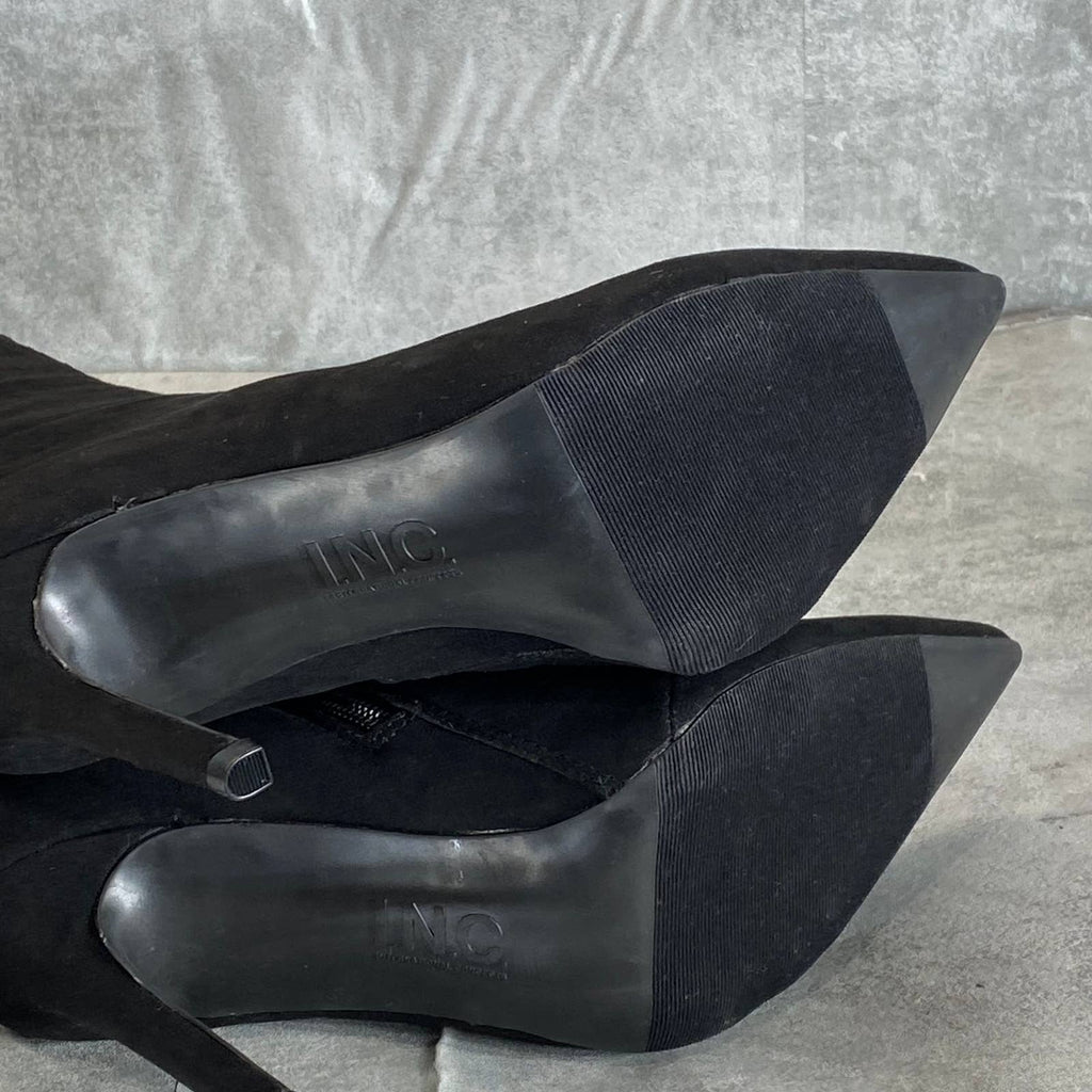 INC INTERNATIONAL CONCEPTS Women's Black Rajel Knee-High Dress Stiletto Boot SZ7