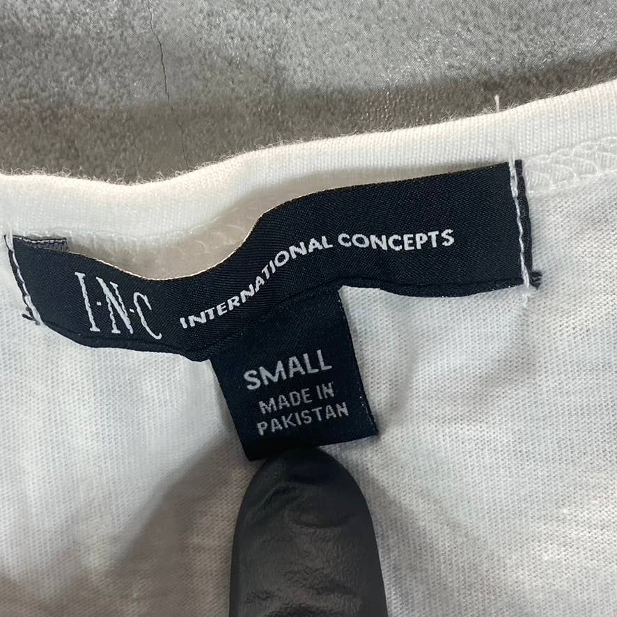 INC INTERNATIONAL CONCEPTS Women's Bright White Knotted-Strap Tank Top SZ S