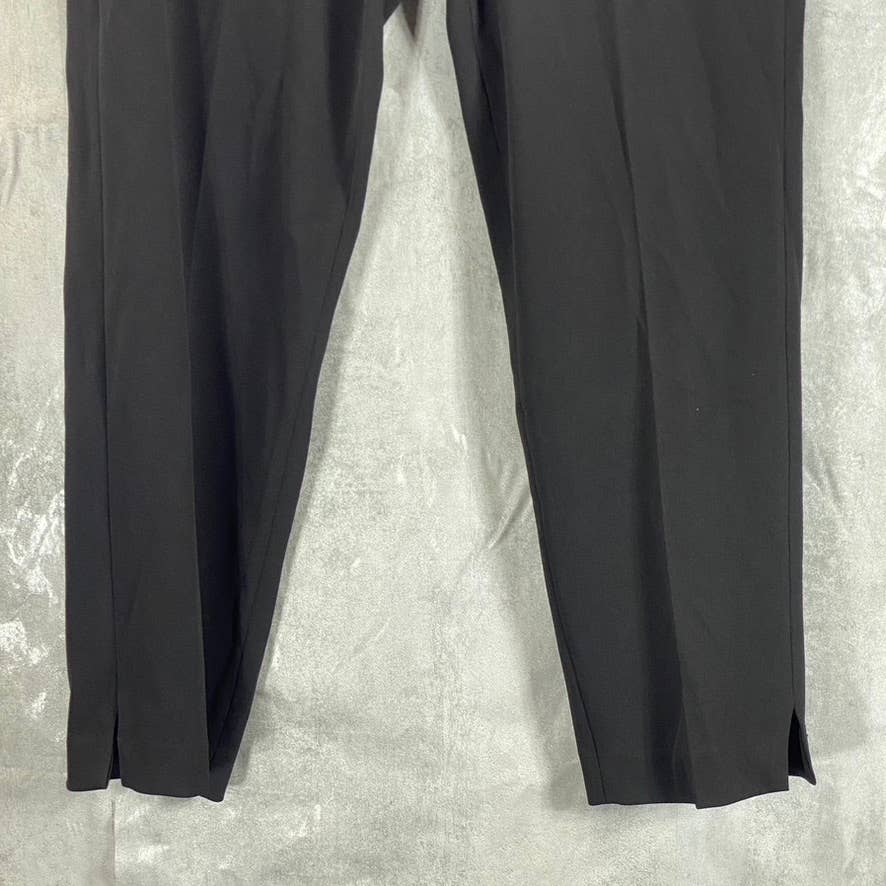 DKNY Women's Black Solid Essential Slim-Leg Cropped Dress Pants SZ 14