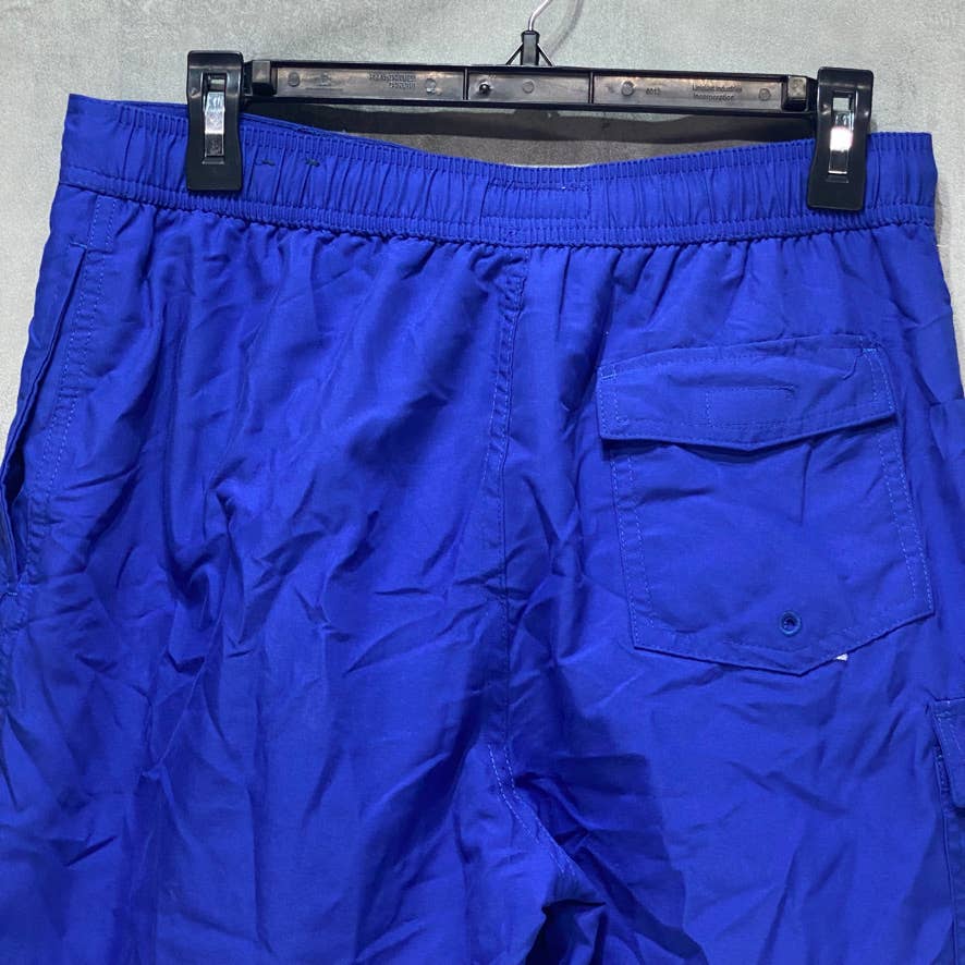 CLUB ROOM Blue Solid Quick Dry Board Shorts SZ S