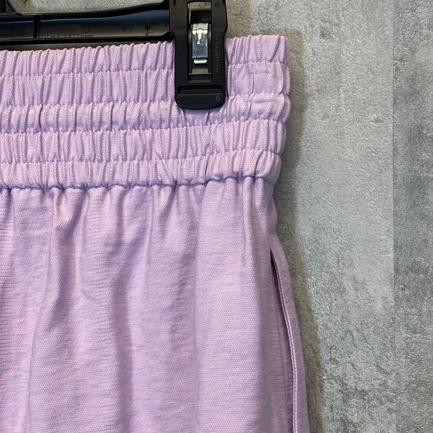 OPEN EDIT Women's Purple Bloom Smocked Drawstring Waist Pull-On Shorts SZ XS