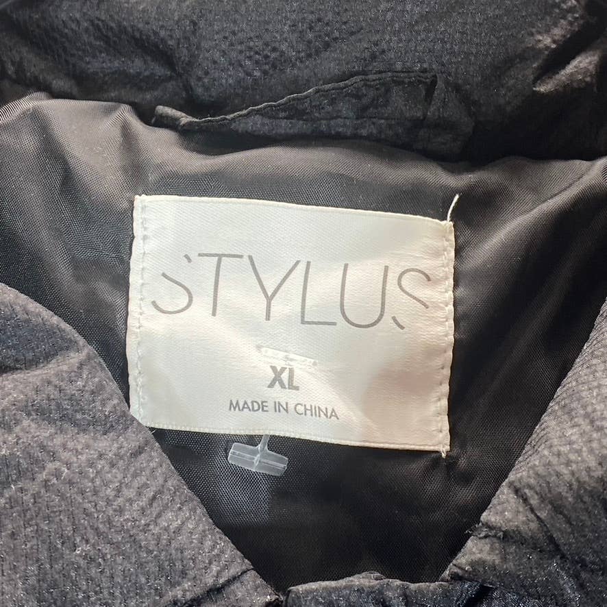 STYLUS Men's Black Waterproof Button-Up Lightweight Jacket SZ XL