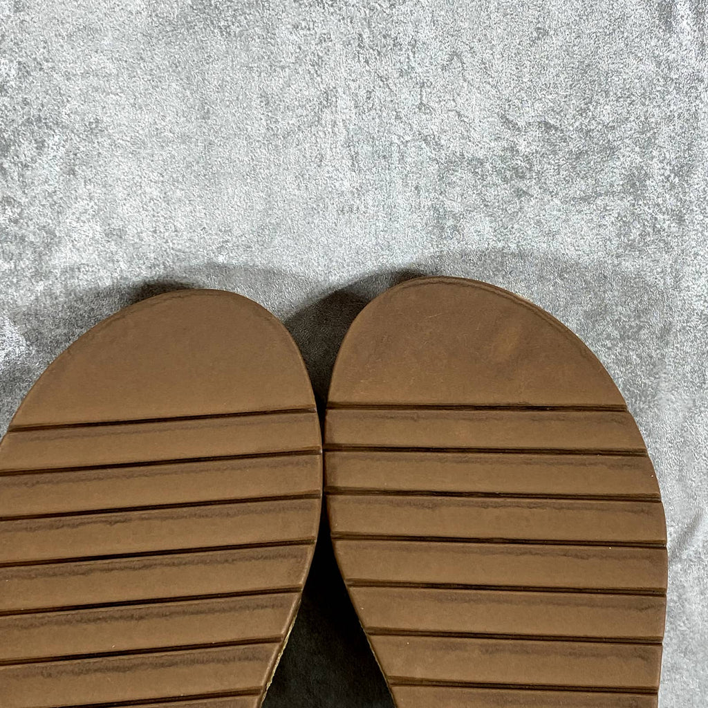 JOURNEE COLLECTION Women's Tan Mckell Thong Wedge Sandals SZ 6.5