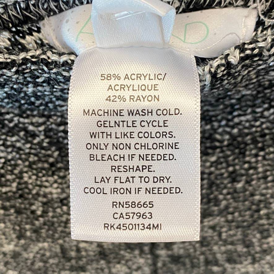 ABOUND Women's Black Stripe Marl Knit Lightweight Pull-On Joggers SZ M