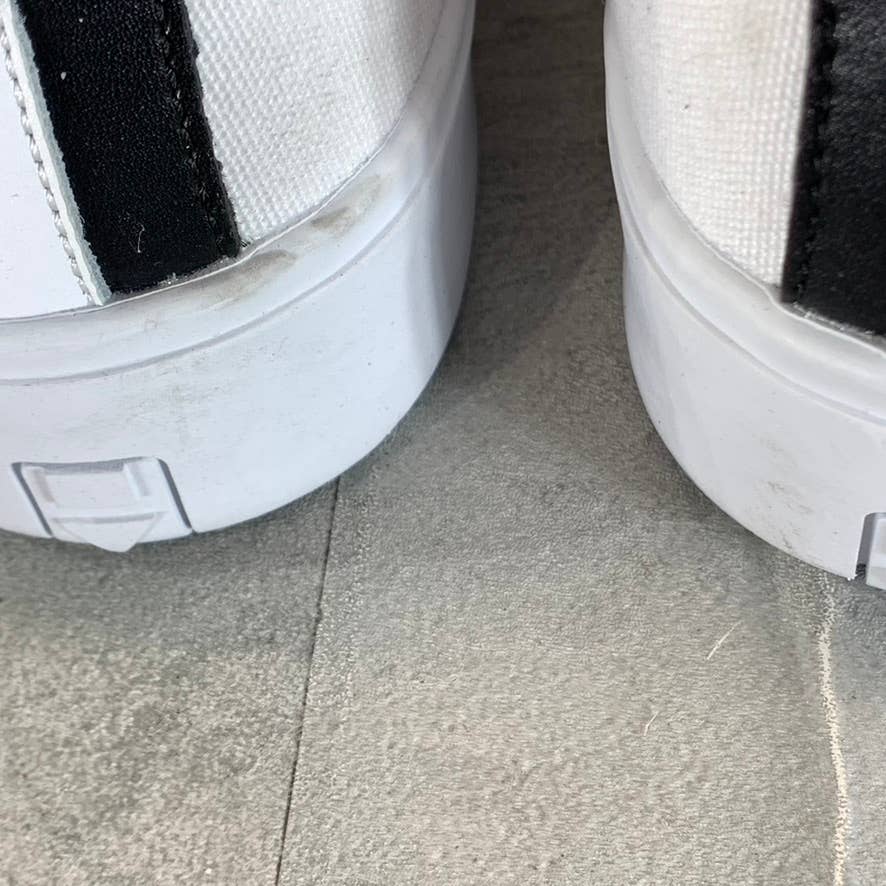 GOATS Women's White Canvas The 305 2-Strap Slip-On Platform Sneakers SZ 10