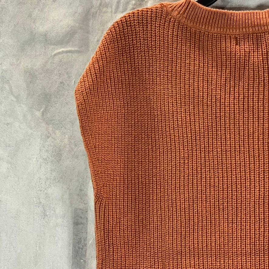 ALFANI Women's Peanut Brittle Scoop-Neck Cap-Sleeve Pullover Sweater SZ XS