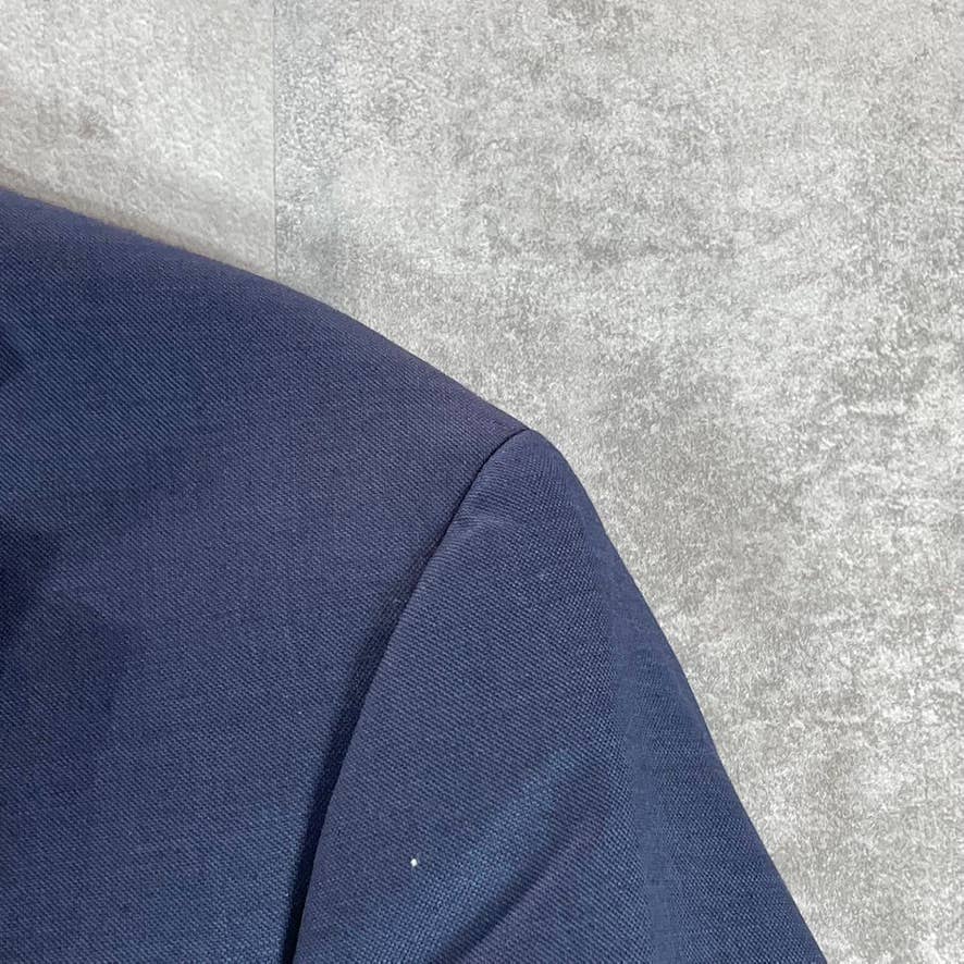 TOMMY HILFIGER Men's Navy Solid Long Th-Flex Modern-Fit Two-Button Jacket SZ 40L