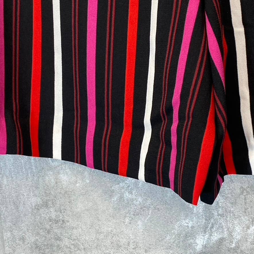 HALOGEN Women's Multicolor Striped Barbara Pull-On Shorts SZ L