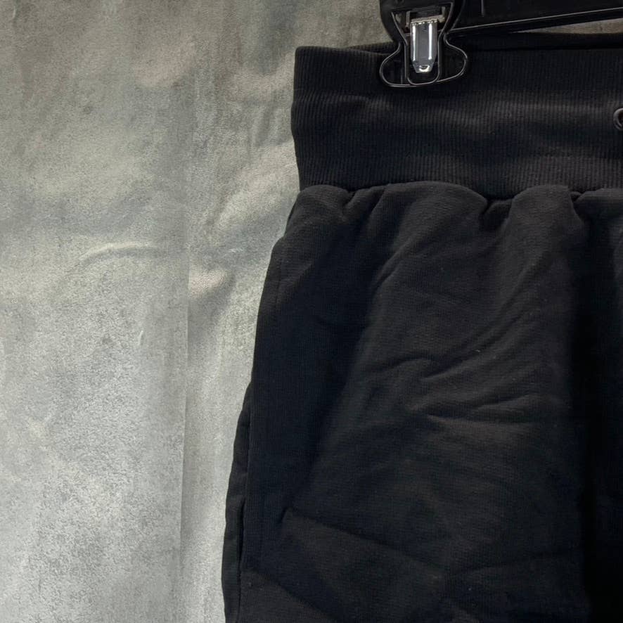 GUESS 1981 Women's Black Solid Mid-Rise Drawstring Sweat Pull-On Shorts SZ XS