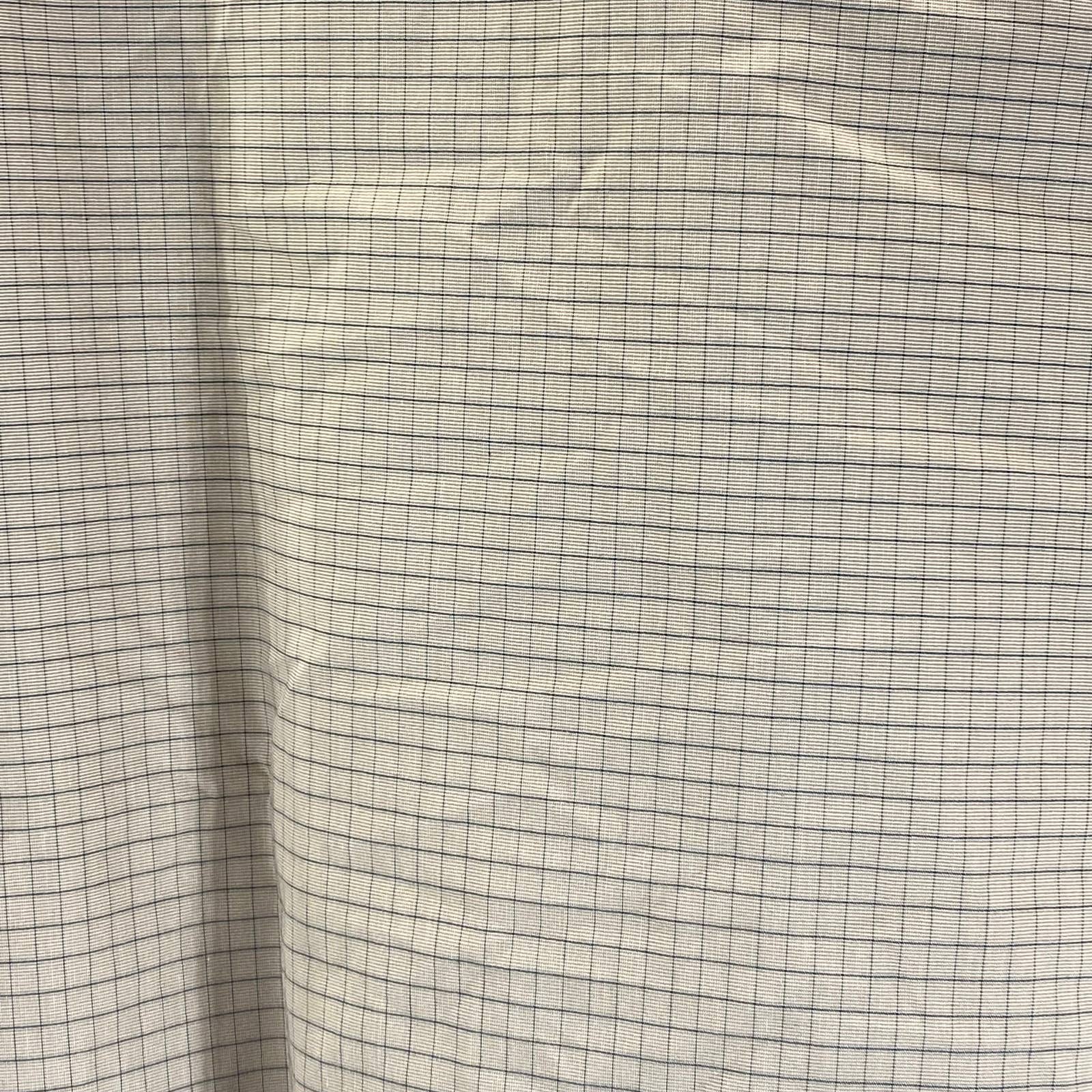 ALFANI Men's Tan Mini Check Regular-Fit Button-Up Long-Sleeve Shirt SZ 2XL