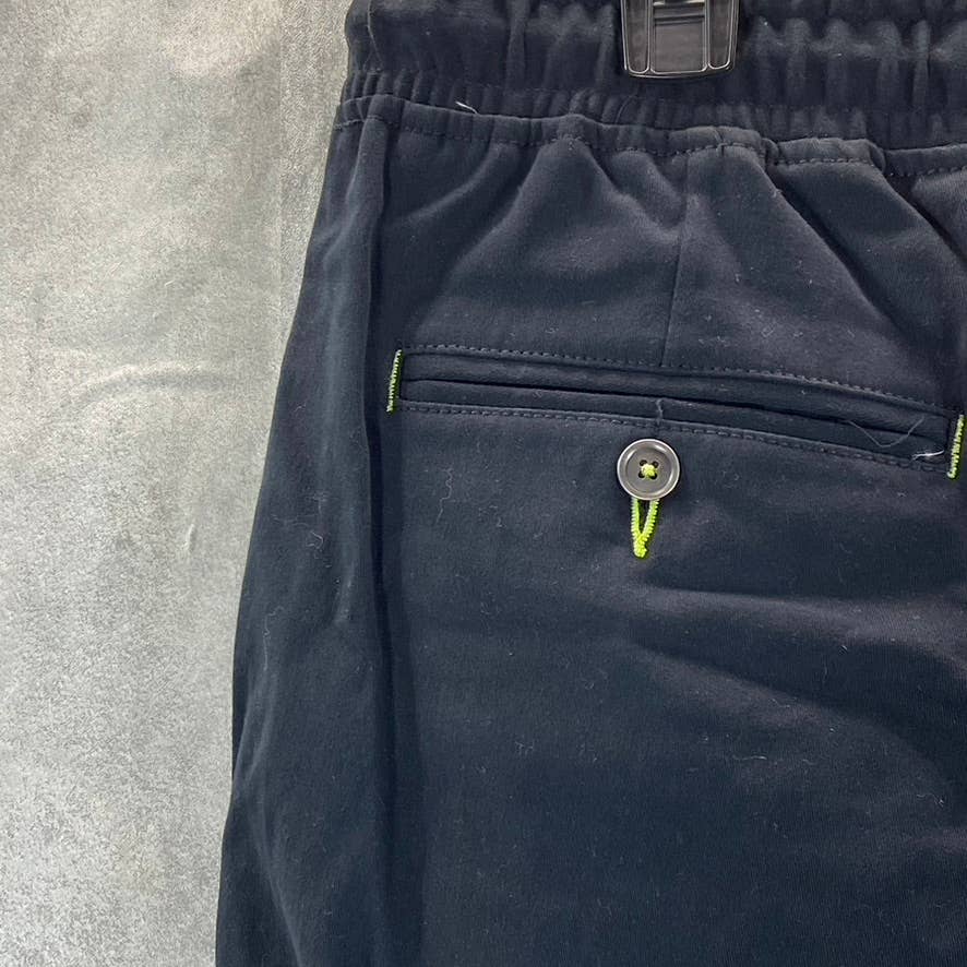SOCIETY OF THREADS Men's Navy Slim-Fit Drawstring Pull-On Pants SZ L