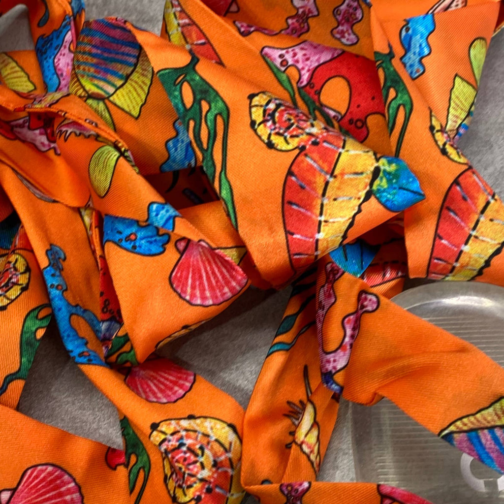 INC INTERNATIONAL CONCEPTS Women's Orange-Clear Seahorse Malana Scarf Sandal SZ9