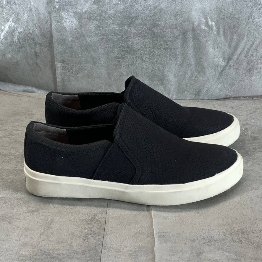 DR. SCHOLL'S Women's Black Snake Print Faux Leather Wander UpSneakers SZ 8