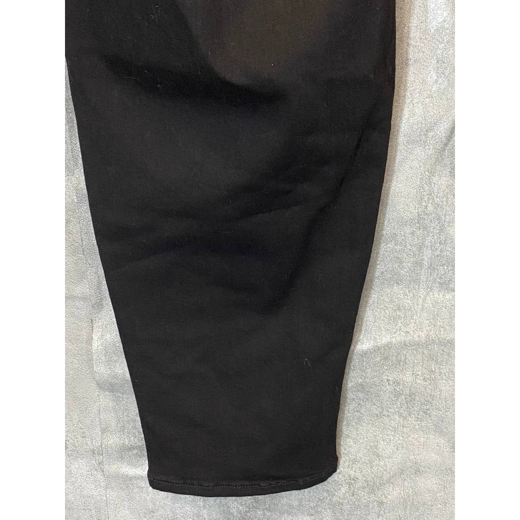 CURVES 360 BY NYDJ Women's Solid Black Sculpt Pull-On Denim Leggings SZ 28