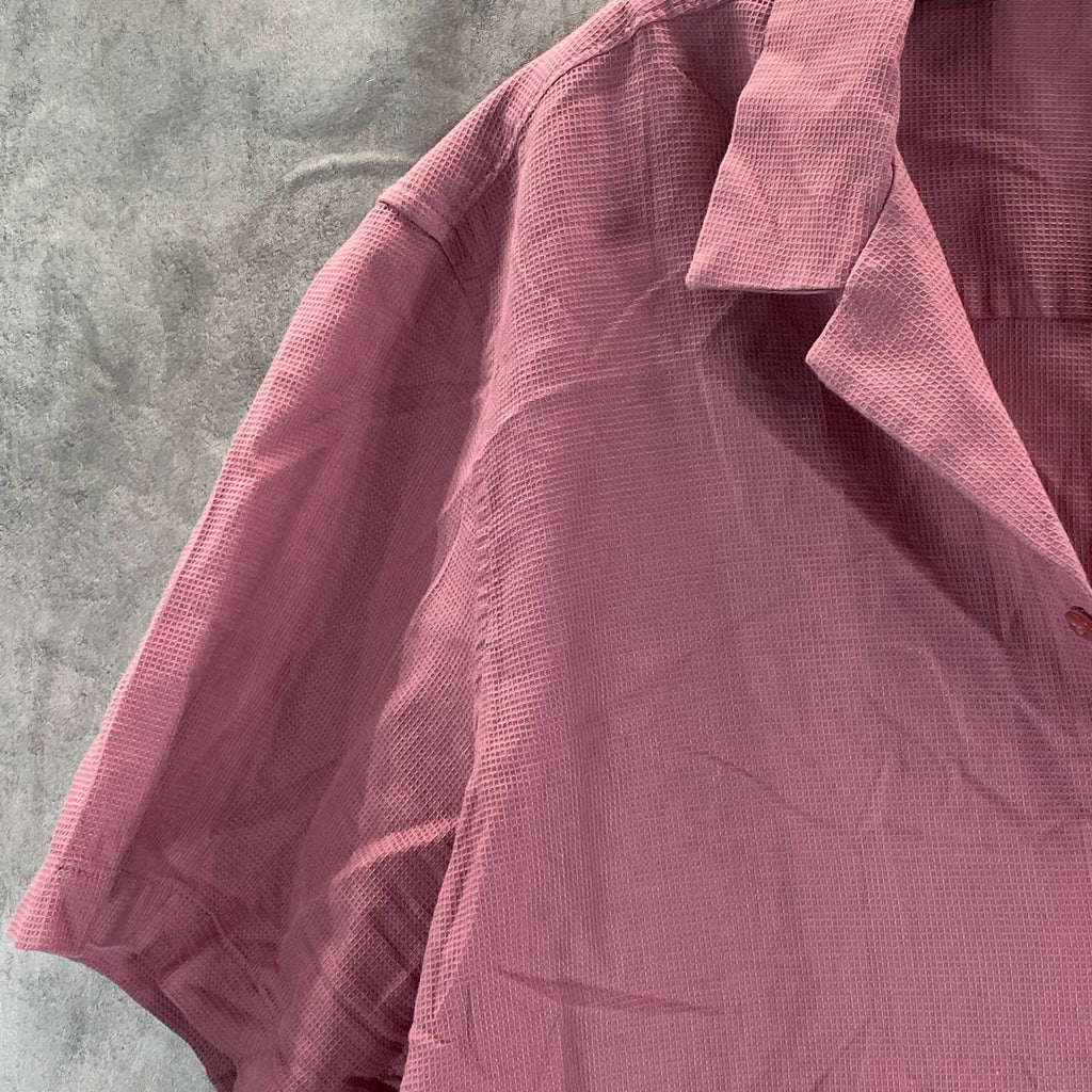 INC INTERNATIONAL CONCEPTS Men's Mesa Rose Textured Regular-Fit Shirt SZ XL