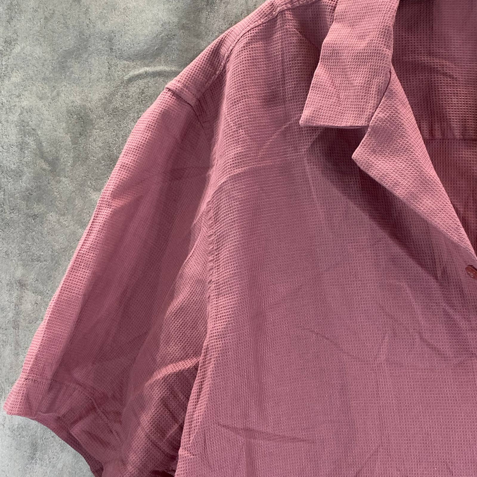 INC INTERNATIONAL CONCEPTS Men's Mesa Rose Textured Regular-Fit Shirt SZ XL