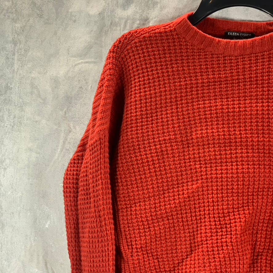 EILEEN FISHER Women's Tigly Crewneck Knit Drop Shoulder Pullover Top SZ XS