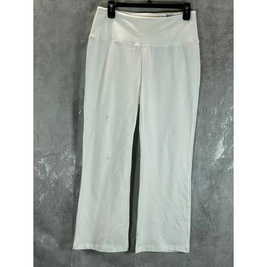 STYLE & CO Women's Bright White High-Rise Flare Cropped Pull-On Leggings SZ M