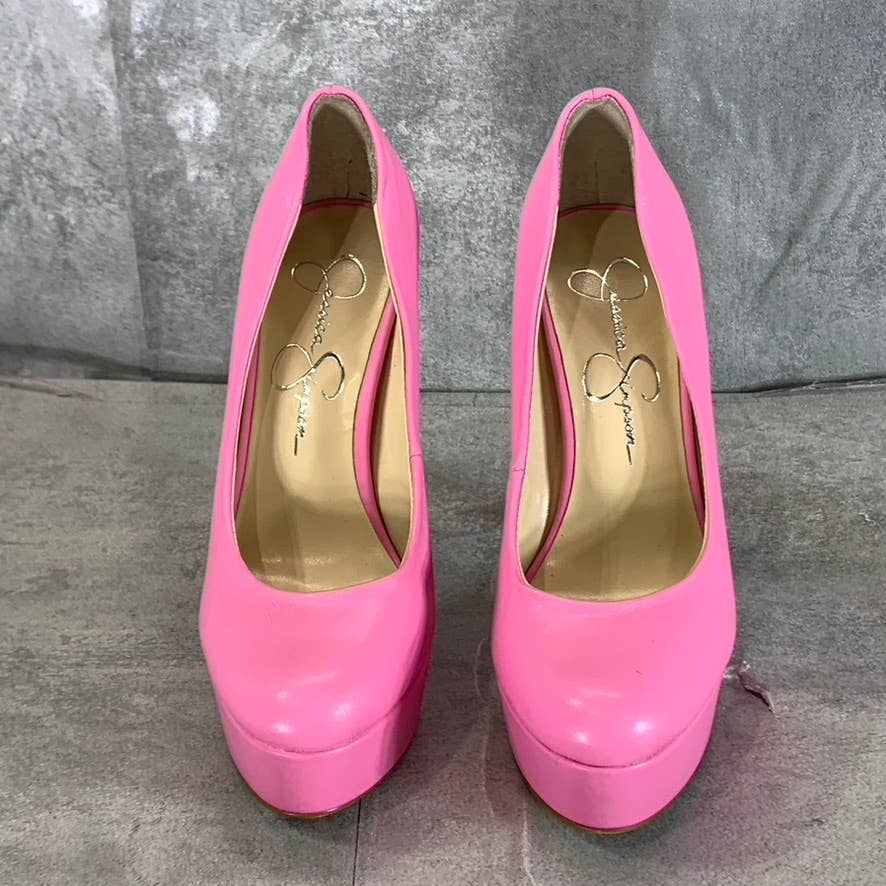 JESSICA SIMPSON Women's Bubble Pink Nellah Platform StIletto Pumps SZ 5.5