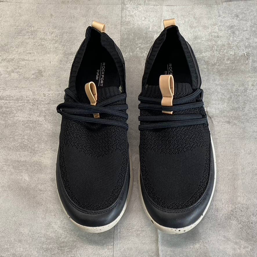 ROCKPORT Women's Black Knit TruFLEX Fly Washable Bungee Slip-On Sneakers SZ 9.5