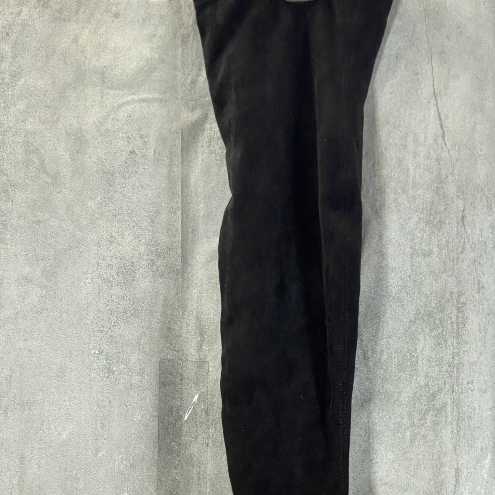 WILD PAIR Women's Black Micro Bravy Over-The-Knee Stretch Block-Heel Boots SZ9.5