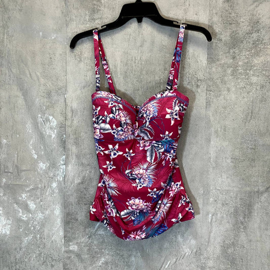 SEA LEVEL AUSTRALIA Women's Rose Bahamas Twist Front Bandeau Tankini SZ 8