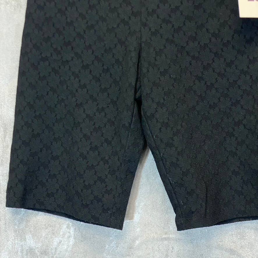 OPEN EDIT Women's Black Lace Pull-On Bike Shorts SZ XS