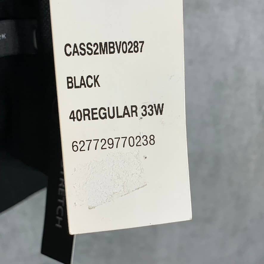 MARC NEW YORK Men's Black Modern-Fit Two-Button Suit Jacket SZ 40R