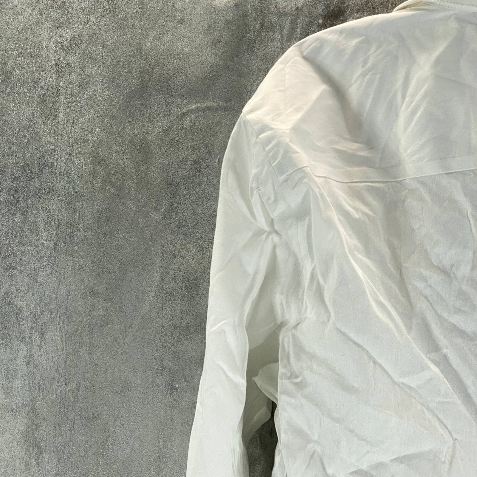 ALFANI Men's White Slim-Fit 2-Way Stretch Button-Up Long-Sleeve Dress Shirt SZ L