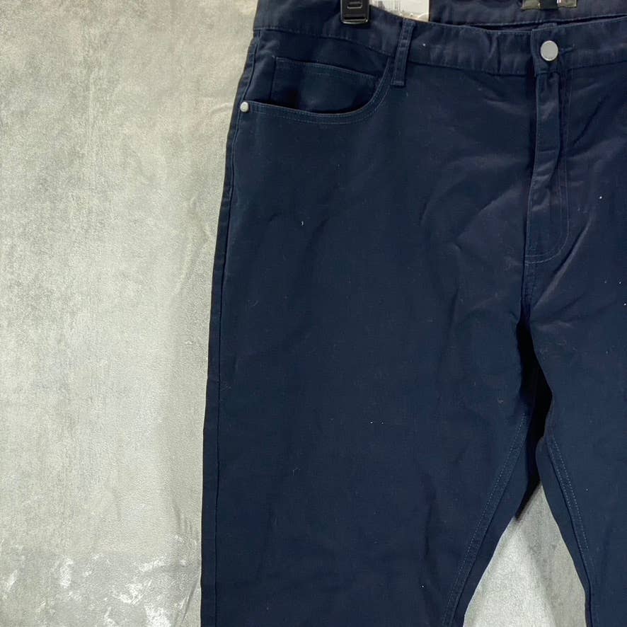 ALFANI Men's Navy Simon Straight-Leg Five-Pocket Jeans SZ 40X32