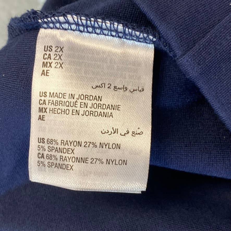 KAREN SCOTT Women's Plus Size Sport Navy High-Rise Comfort Pull-On Pants SZ 2X