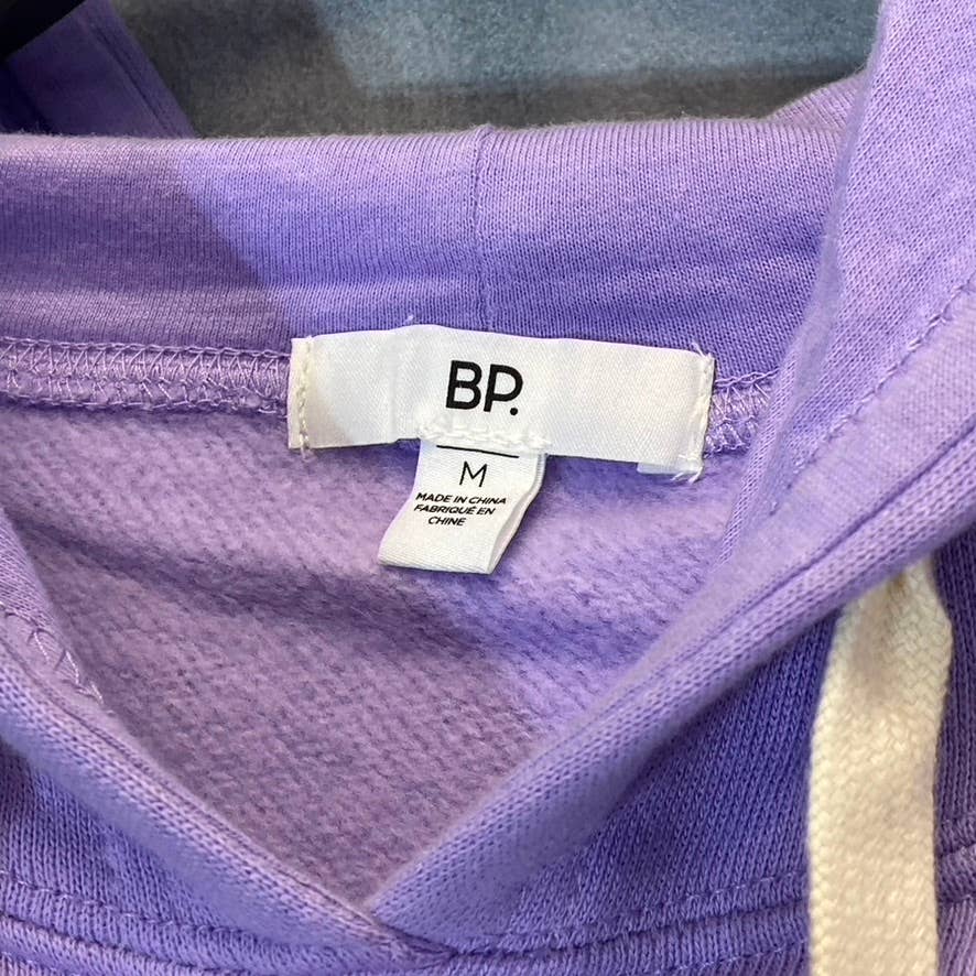 BP. Women's Purple Wildcats Cutoff Graphic Long Sleeve Pullover Hoodie SZ M