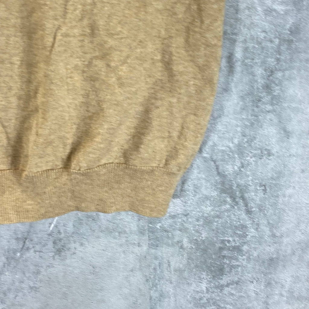 CLUB ROOM Men's Tan Solid V-Neck Pullover Sweater Vest SZ L