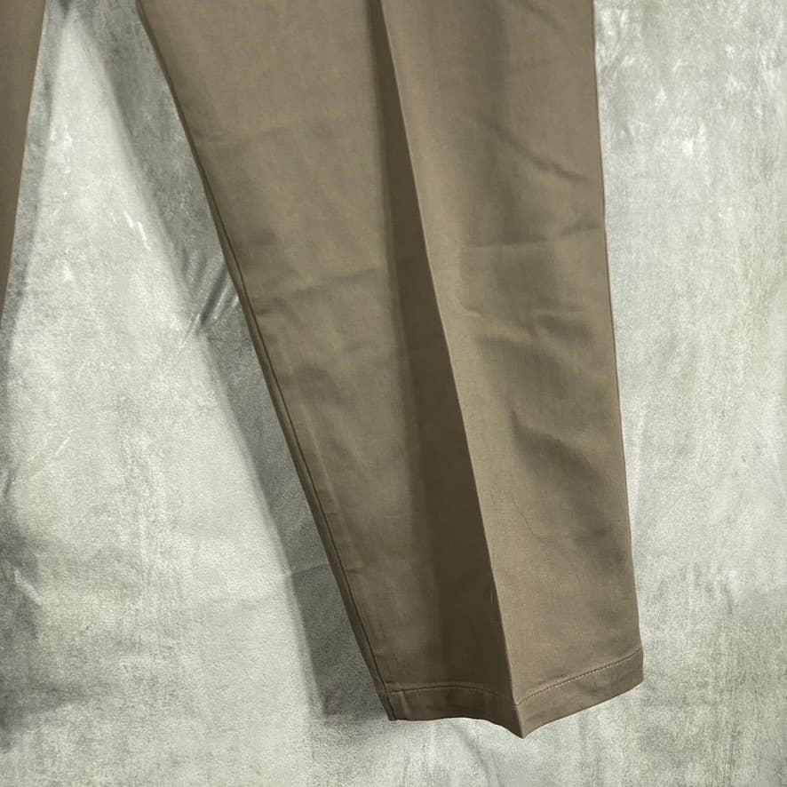 DOCKERS Men's Brown Signature Khaki Classic-Fit Straight Stretch Pants SZ 42X30