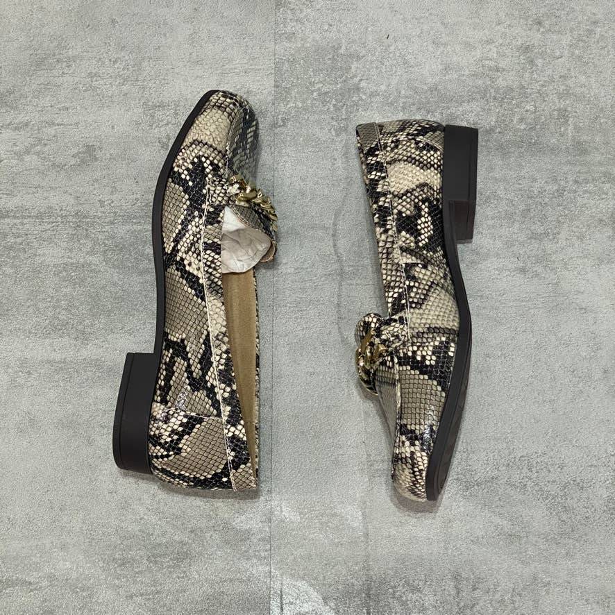 ANNE KLEIN Animal Print Valisity Loafers SZ 6.5
