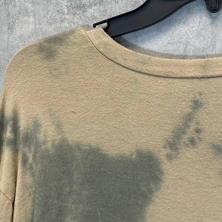WST CST Women's Taupe Tie-Dye Crewneck Short Sleeve T-Shirt SZ S