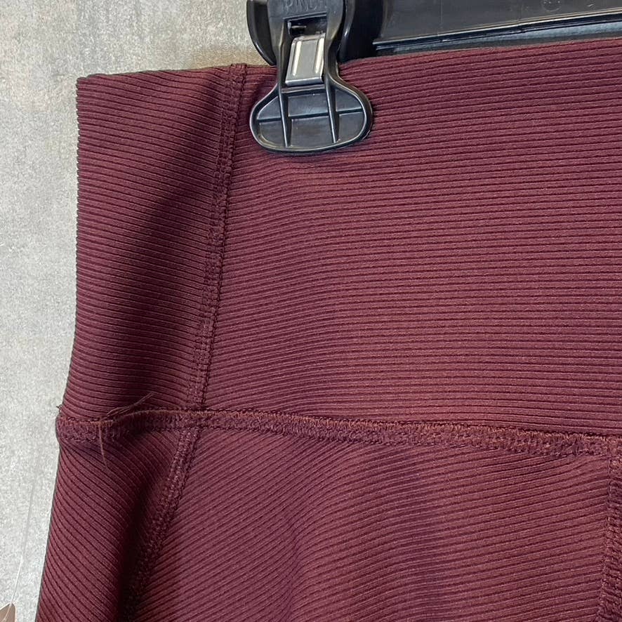 HARMONY & BALANCE Women's Brickstone Ribbed High-Waist Tummy Control Pull-On Active Leggings SZ L