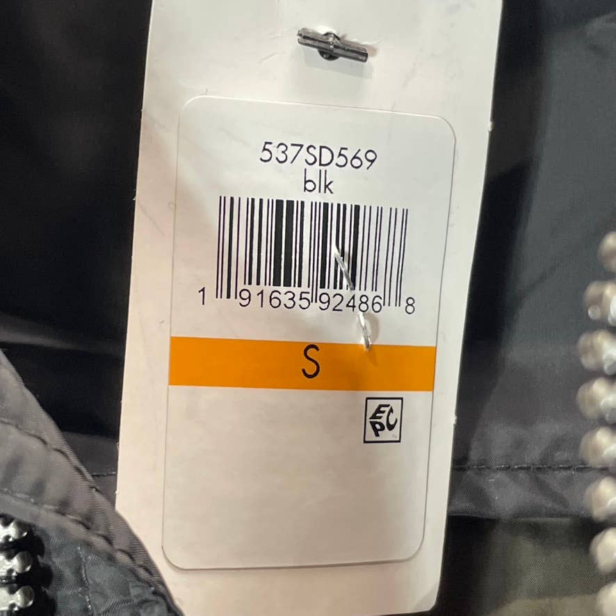 COLE HAAN Men's Solid Black Packable Down Full-Zip Puffer Jacket SZ S