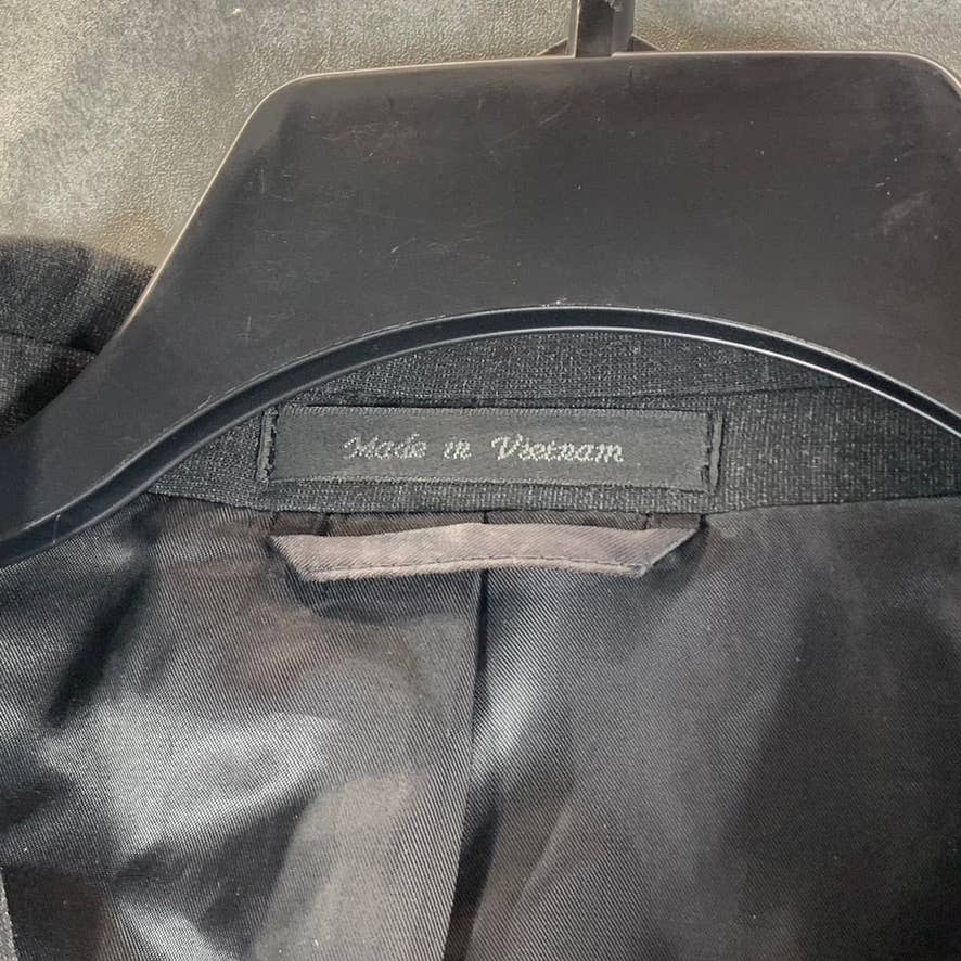 IZOD Men's Solid Black Short Classic-Fit Two-Button Suit Jacket SZ 42S