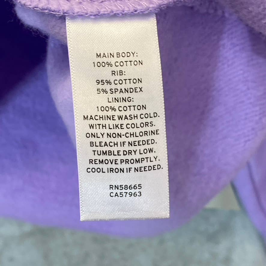 BP. Women's Purple Wildcats Cutoff Graphic Long Sleeve Pullover Hoodie SZ M