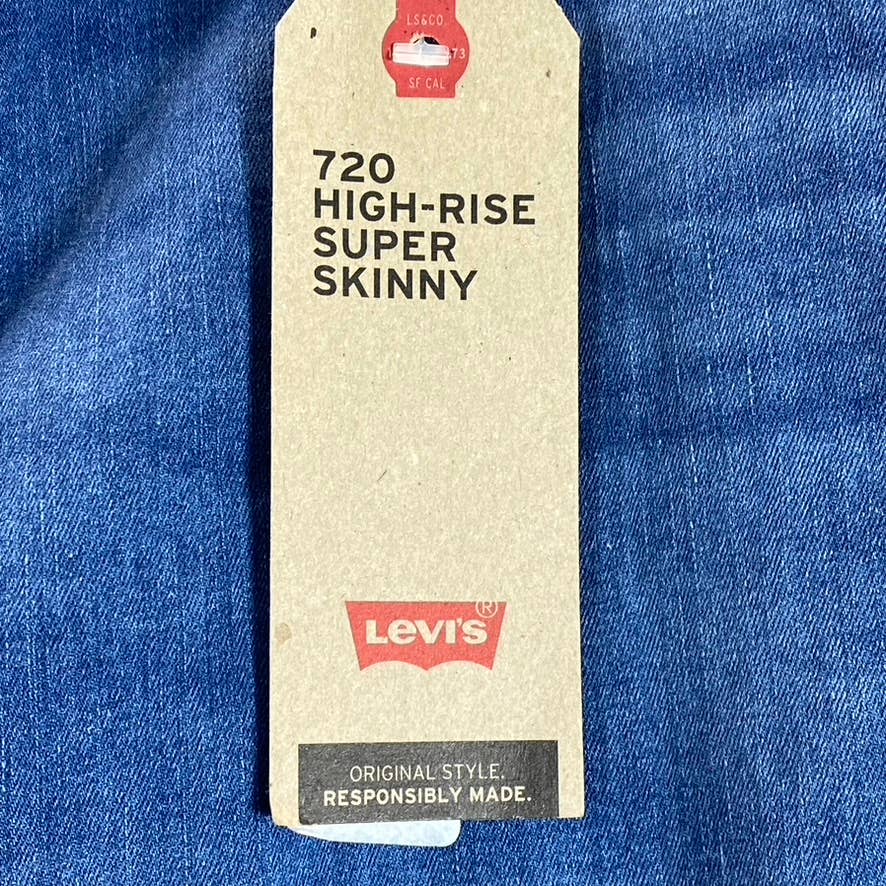 LEVI'S Women's Plus Medium Wash 720 High-Rise Super Skinny Denim Jeans SZ 22W